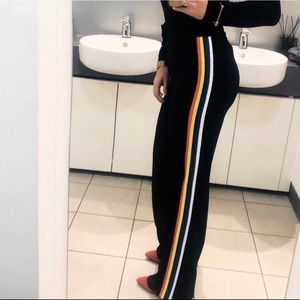 Zara rainbow striped Trousers